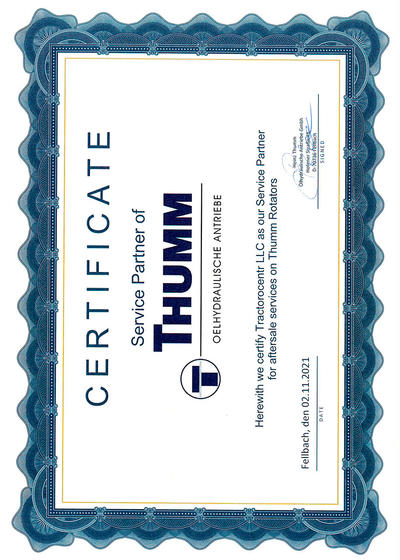 211102 Certificate Tractorocentr THUMM