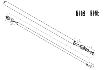 комплект уплотнений гидроцилиндра телескопа YBD025 для Epsilon E65L и E75L_enl